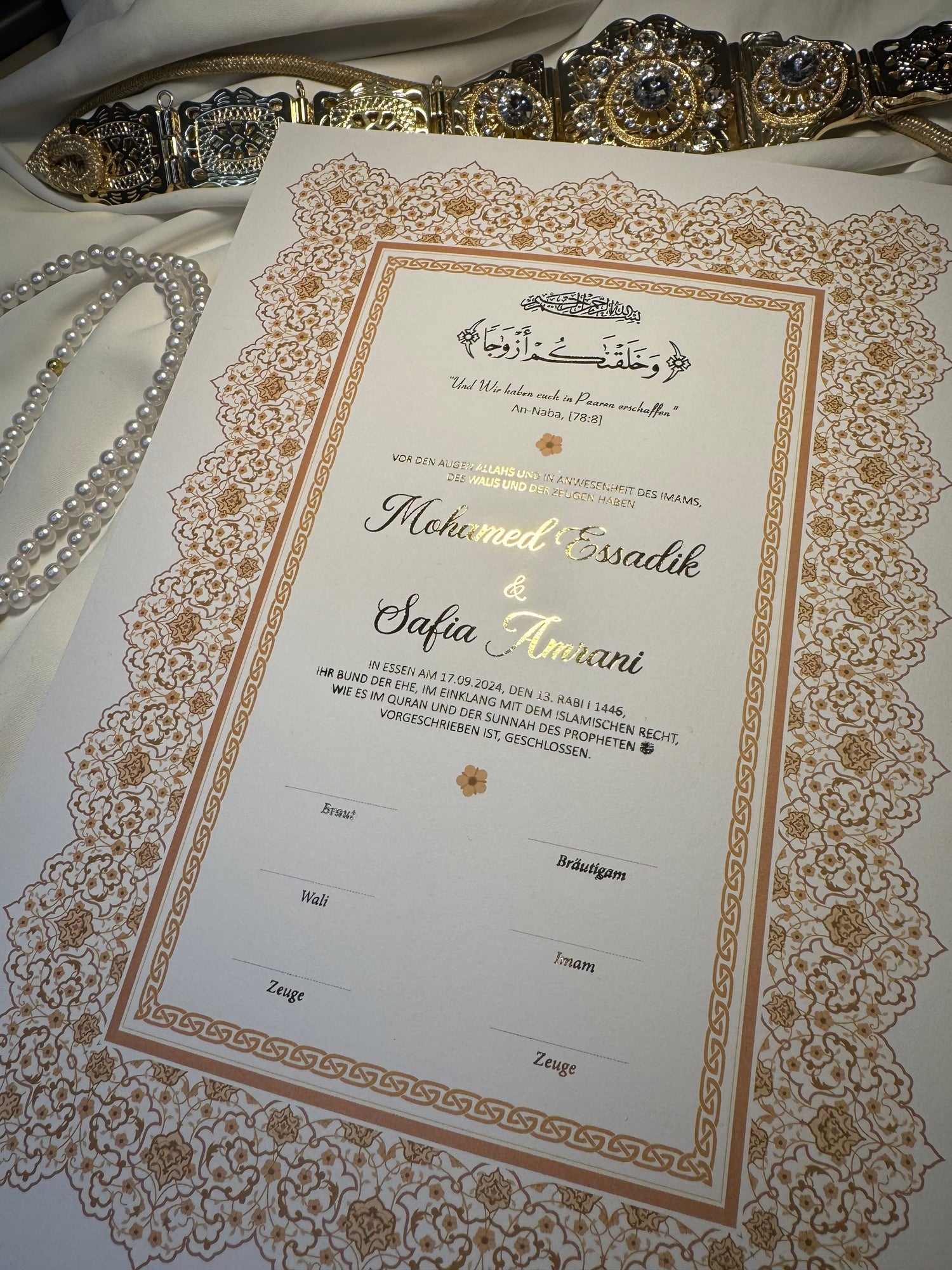 Nikah Zertifikat