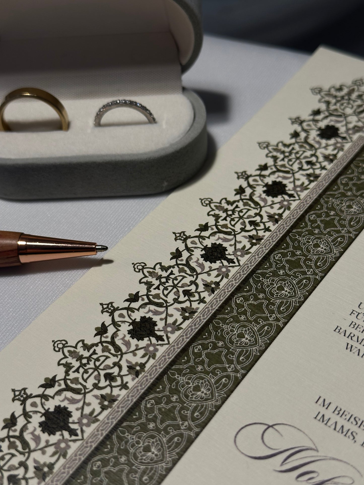 Nikah Zertifikat Vintage Grün