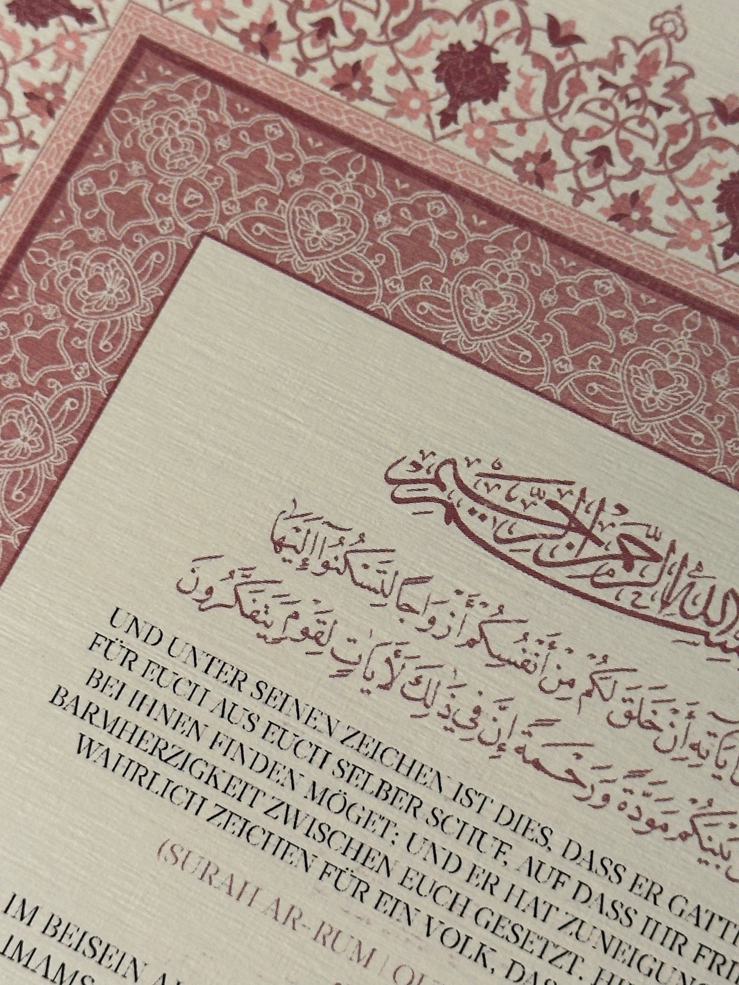 Nikah Zertifikat Vintage Pink