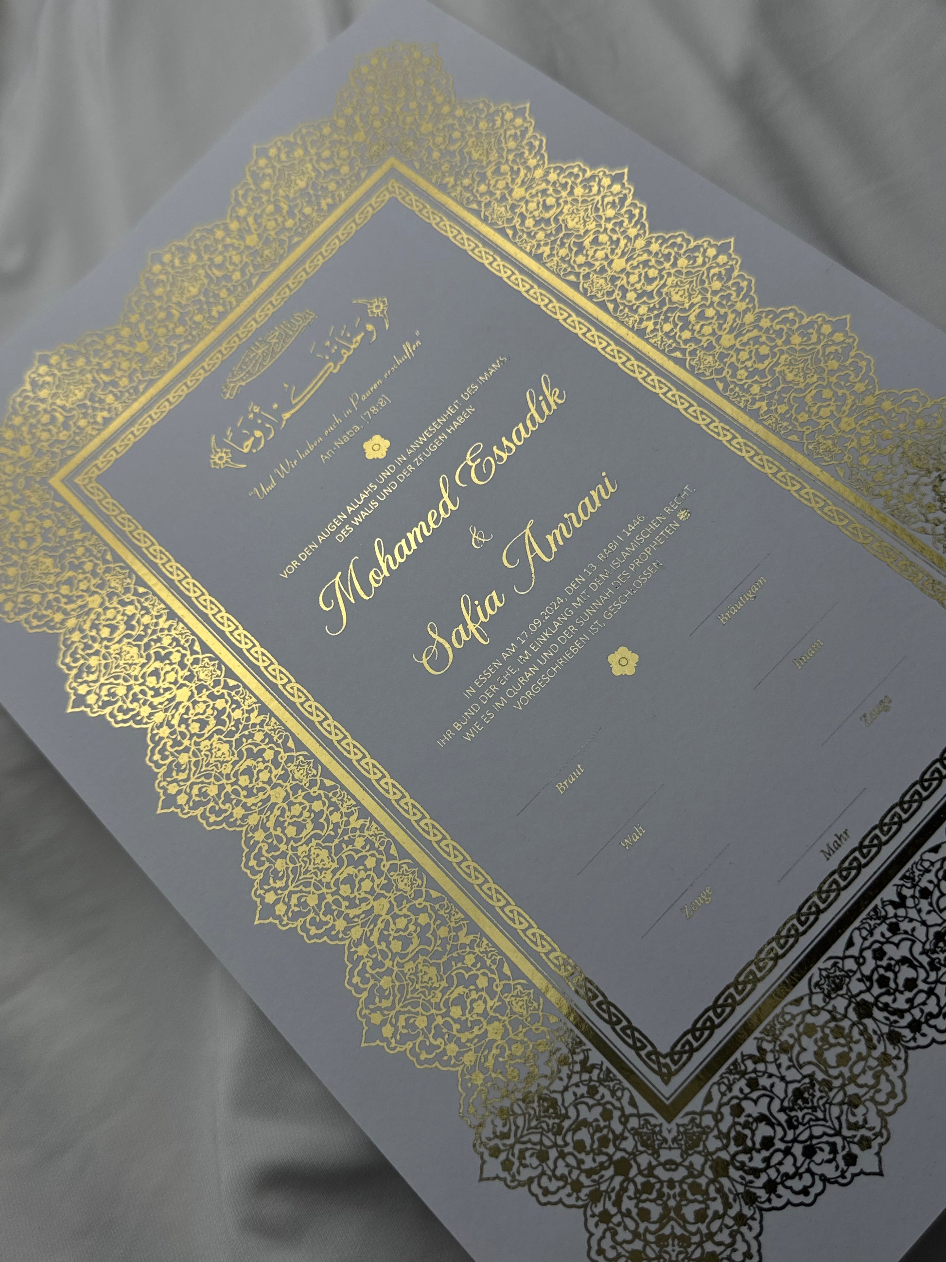 Nikah Zertifikat