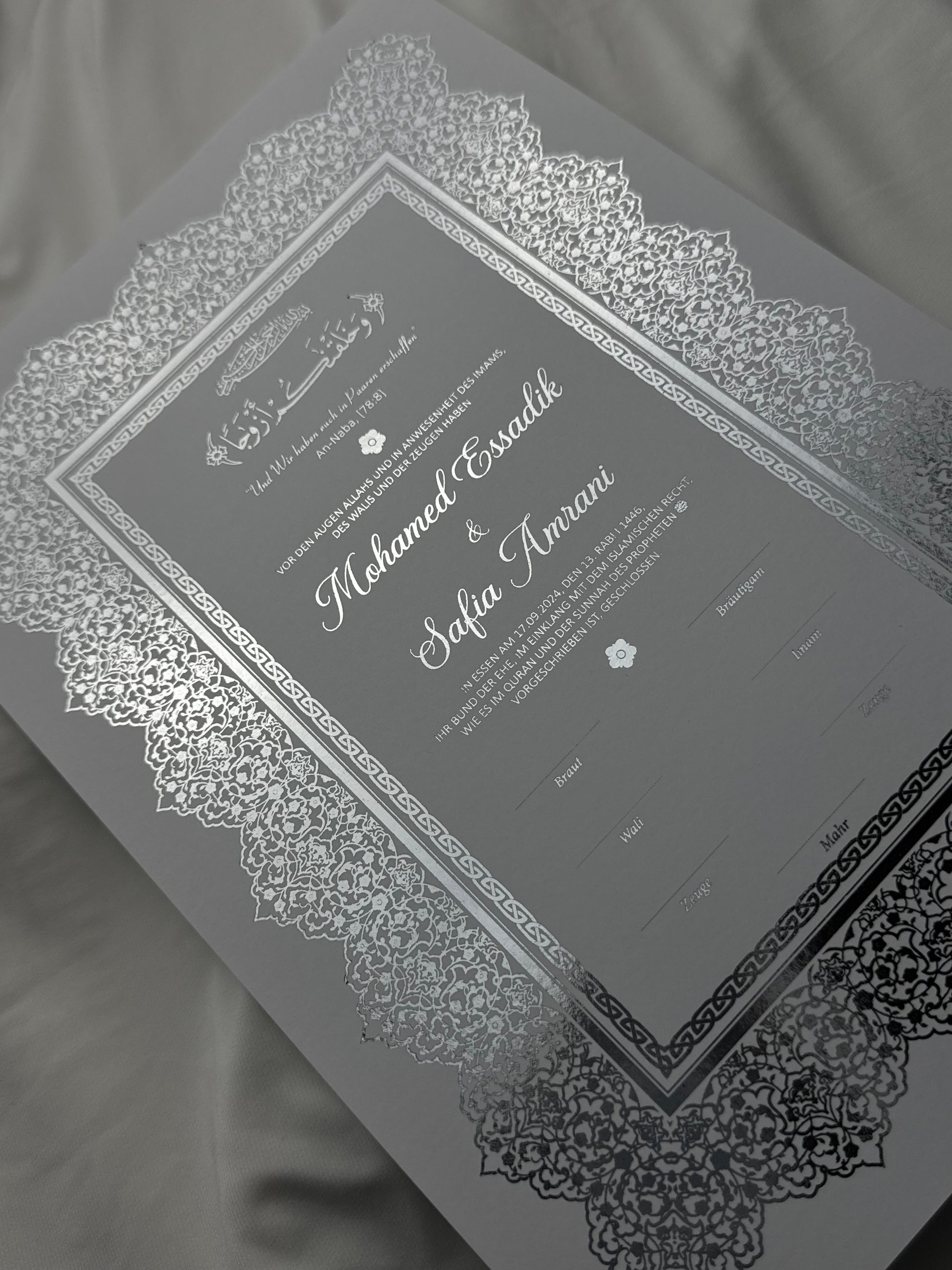 Nikah Zertifikat